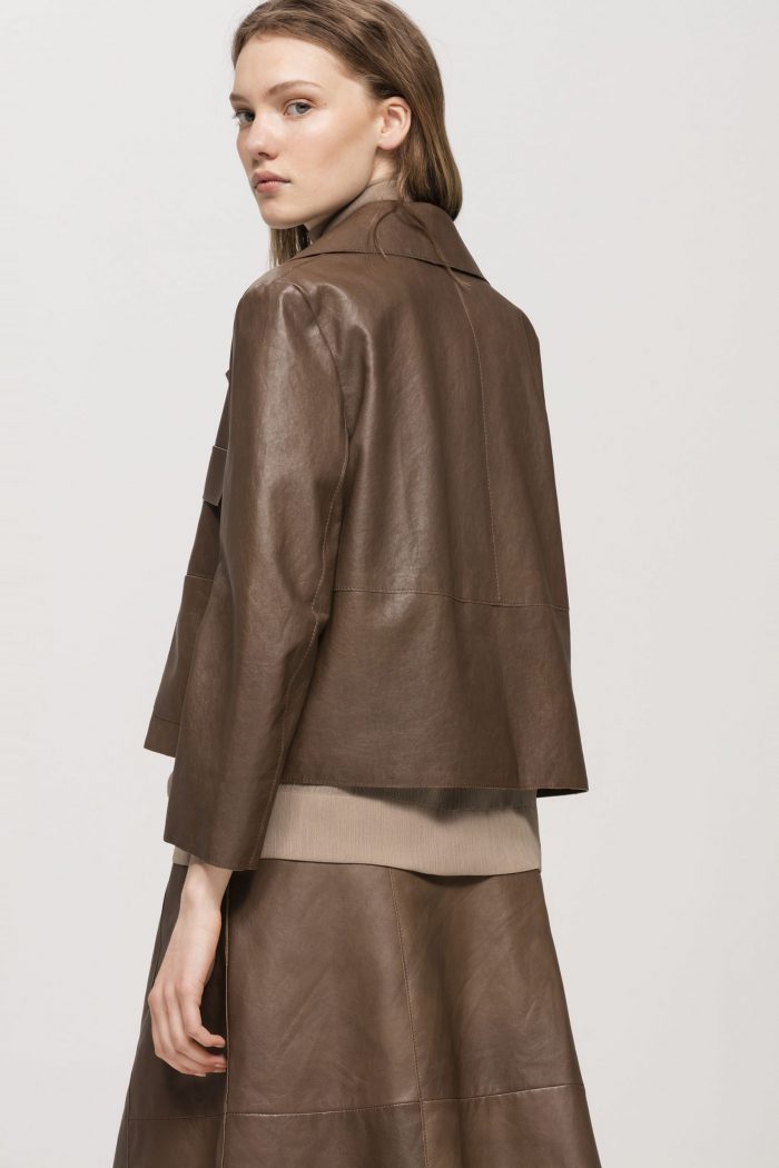 Luisa Cerano Lamb Nappa Leather Jacket